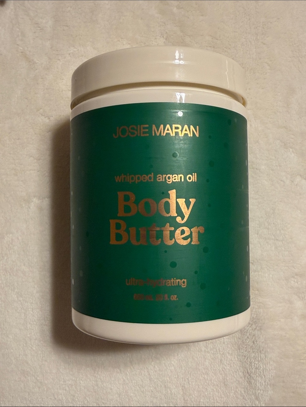 JOSIE MARAN Champagne Citrus Body Butter Whipped Argan Oil. Jumbo! 20oz/600ml